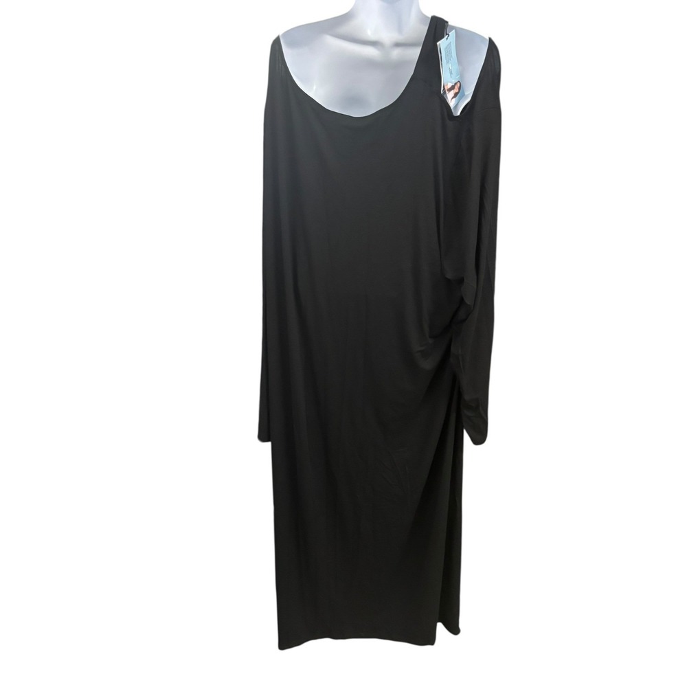 Future Collective Reese Blutstein Black Maxi Dress Plus Size 4X‎ Cutout - Picture 2 of 10